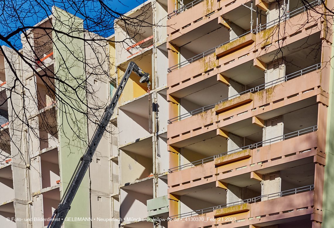 21.02.2023 -  Mega-Sanierung in der Kurt-Eisner-Straße in Neuperlach